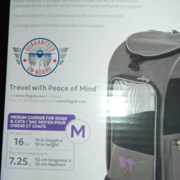 Trusty Pup 2 in 1 Cat Dog Medium Pet Backpack & Carrier NWT/NEW - Picture 5 of 16